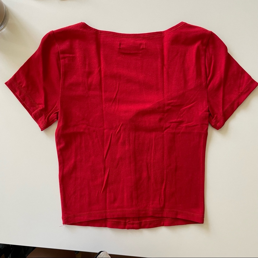 red sweetheart top - Picture 4 of 4